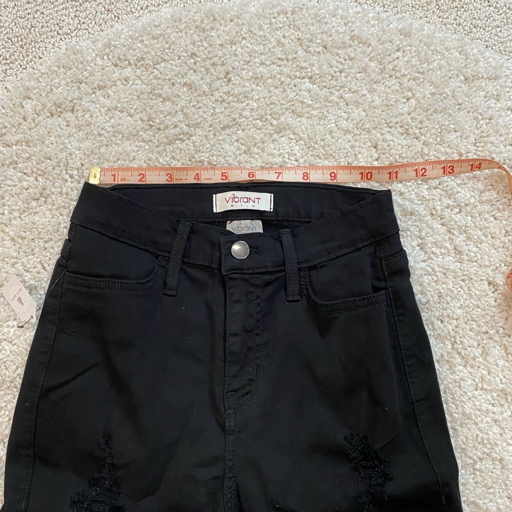 Vibrant MIU skinny high waist distressed jeans NWT - Picture 7 of 9